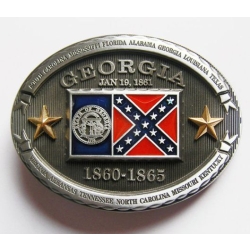 GEORGIA REBEL flaga USA stany klamra (id: 1998)